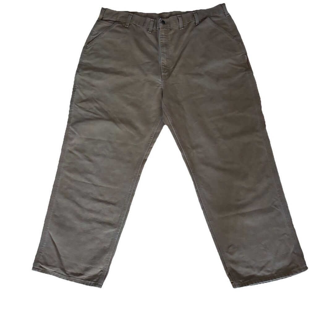 Carhartt B11-BRN Work Pants Mens 44x30 Brown Loose Original Fit Cotton USA